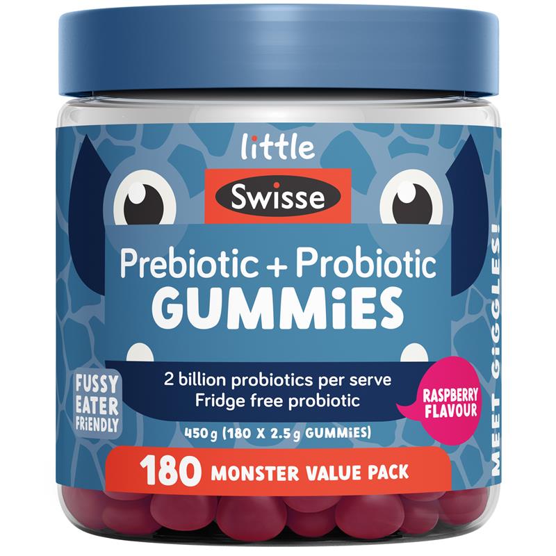 Little Swisse Prebiotic + Probiotic Gummies 180 Pack Exclusive
