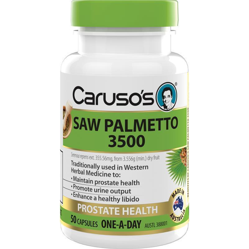 Carusos One a Day Saw Palmetto 50 Capsules