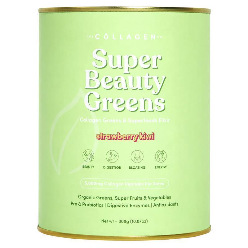 The Collagen Co Super Beauty Greens Strawberry Kiwi 308g