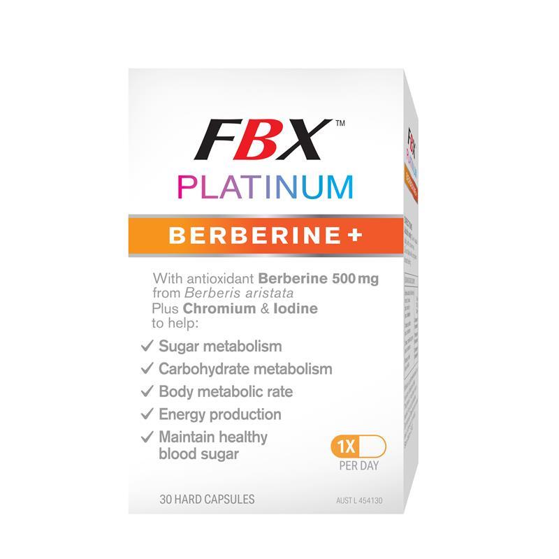 FBX Platinum Berberine+ 30 Capsules