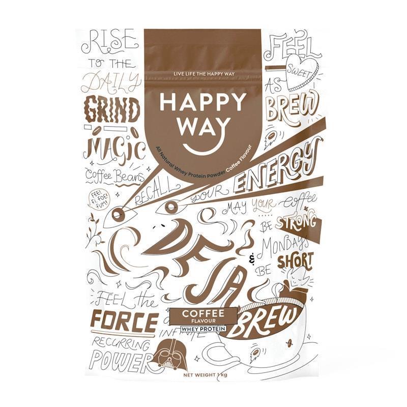 Happy Way Deja Brew Coffee Whey Protein Powder 1kg
