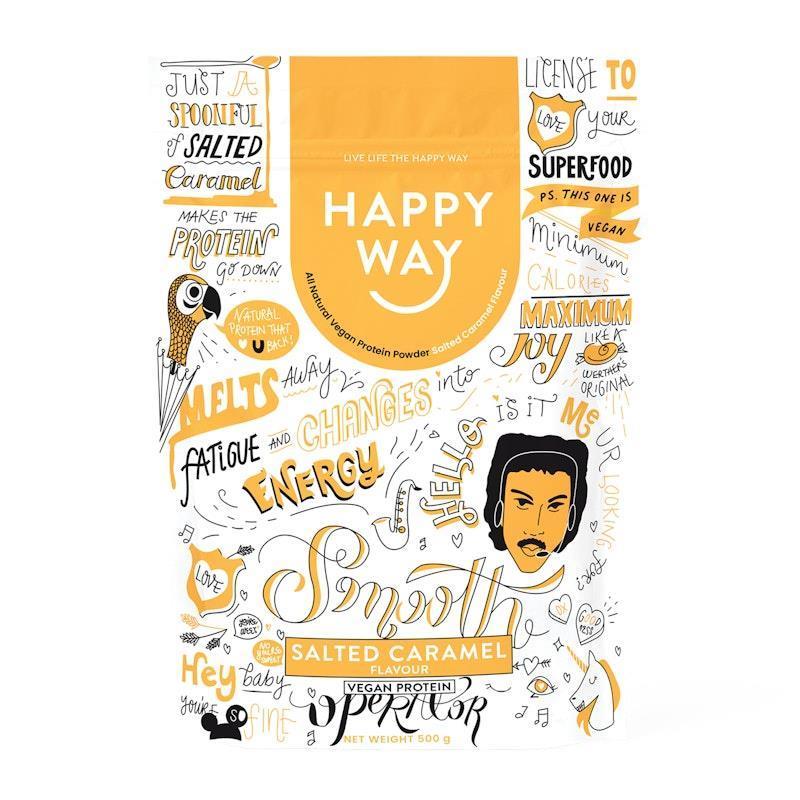 Happy Way Smooth Operator Salted Caramel Vegan Protein Powder 500g