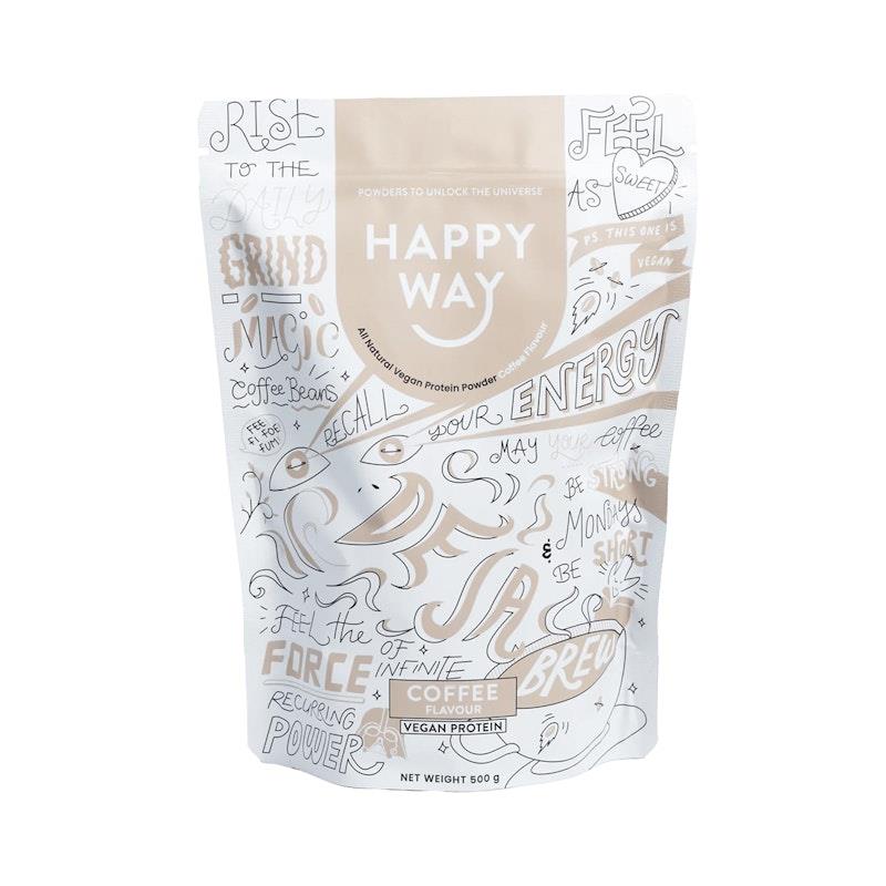 Happy Way Deja Brew Coffee Vegan Protein Powder 500g