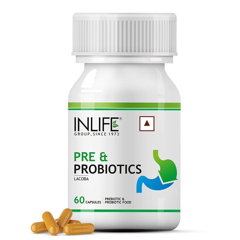 Inlife Prebiotics and Probiotics Supplement | 60 Capsules.
