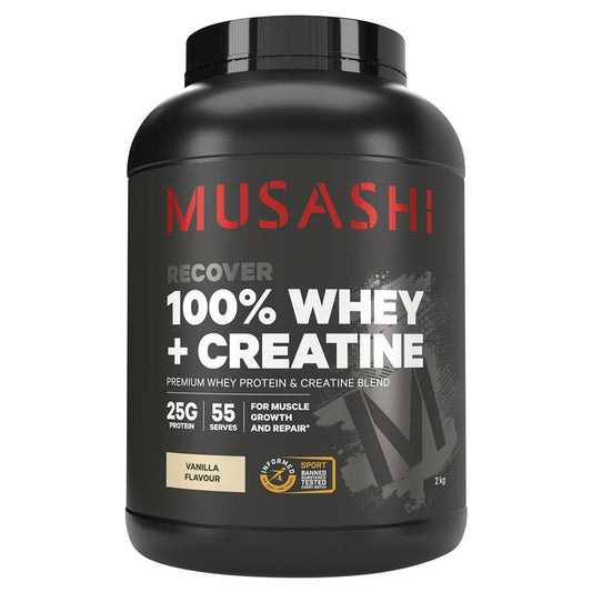 Musashi 100% Whey + Creatine Vanilla 2kg