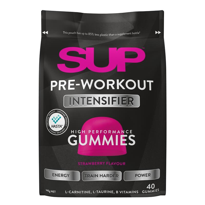 SUP Pre-Workout Gummies Strawberry 40