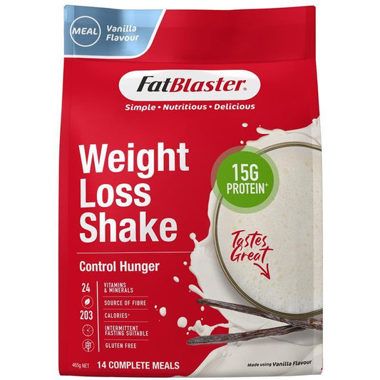 Fatblaster Weight Loss Shake Red Pouch Vanilla 465g