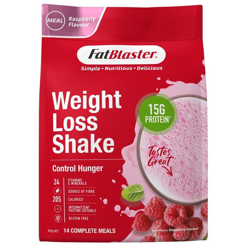 Fatblaster Weight Loss Shake Red Pouch Raspberry 465g