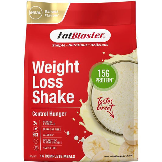 Fatblaster Weight Loss Shake Red Pouch Banana 465g