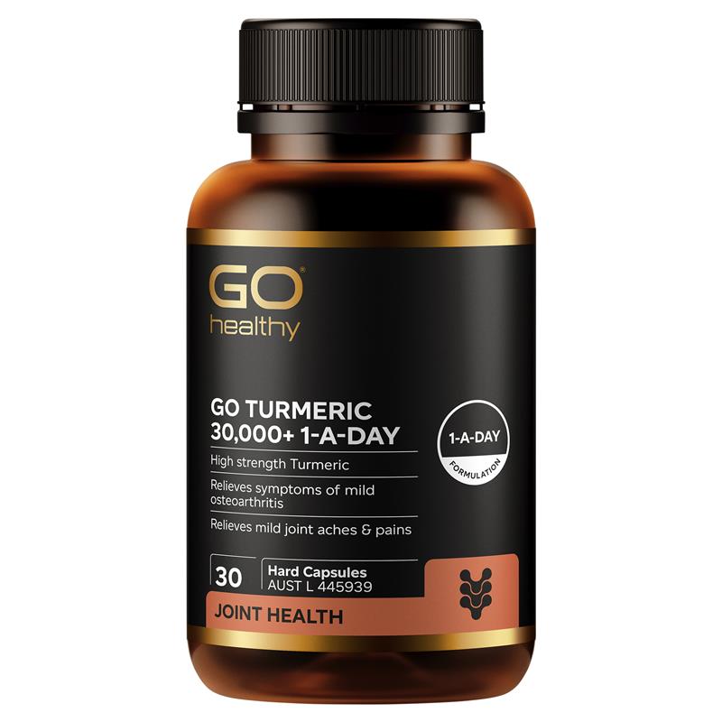 GO Healthy Turmeric 30000+ 1-A-DAY 30 Hard Capsules