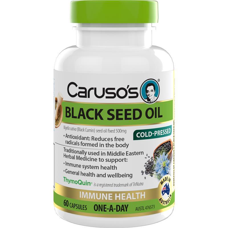 Carusos Black Seed Oil 500 60 Capsules