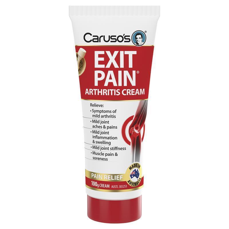 Carusos Exit Pain Arthritis Cream 100g