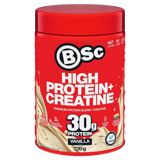 BSc High Protein + Creatine Vanilla 720g