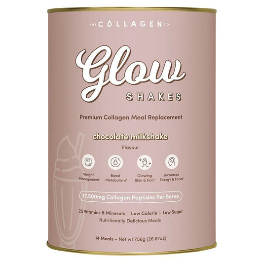 The Collagen Co Glow Shakes Chocolate Milkshake 756g