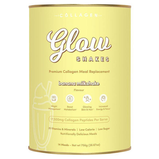The Collagen Co Glow Shakes Banana Milkshake 756g