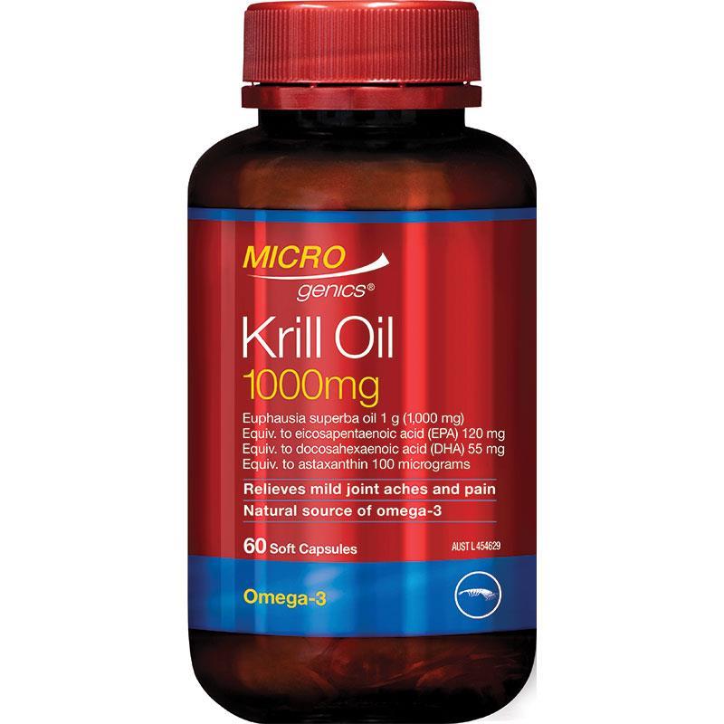 Microgenics Krill Oil 1000mg 60 Capsules – Unity Nutrients