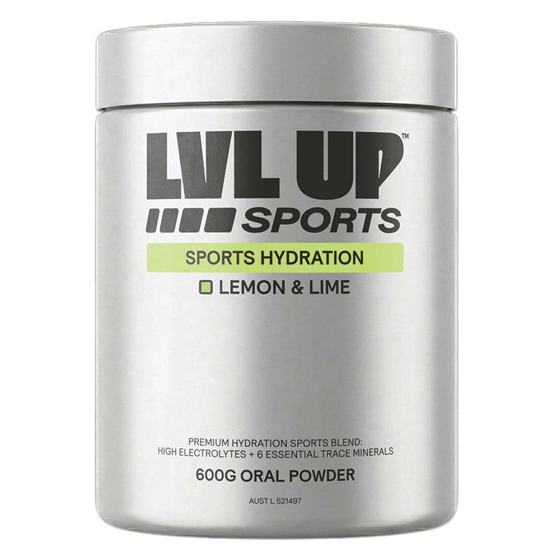 LVL UP Sports Hydration Lemon Lime 600g