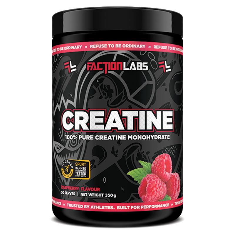 Faction Labs 100% Pure Creatine Monohydrate Raspberry Flavour 350g