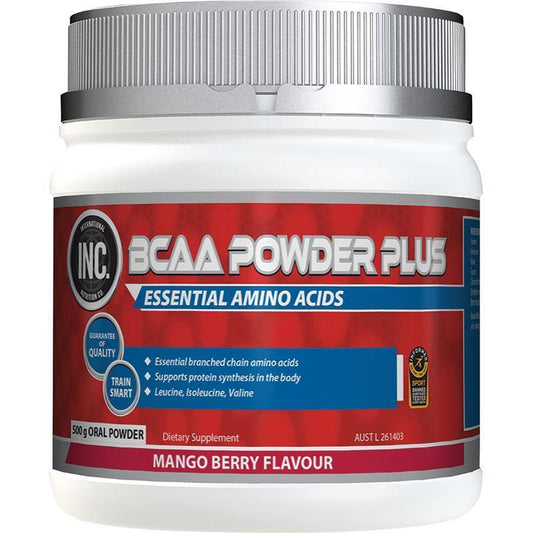 INC. BCAA Powder Plus Mango Berry 500g