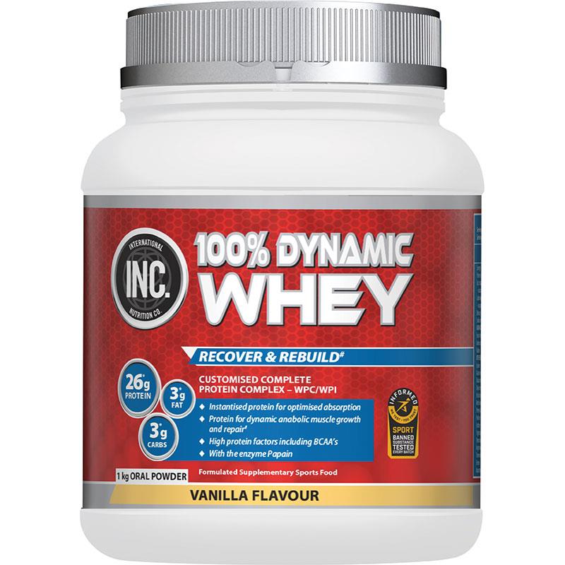 INC. 100 Dynamic Whey Vanilla Flavour 1kg