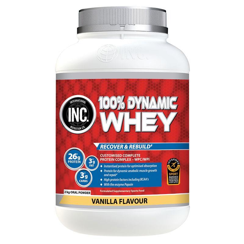 INC. 100 Dynamic Whey Vanilla Flavour 2kg