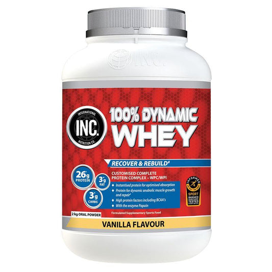INC. 100 Dynamic Whey Vanilla Flavour 2kg