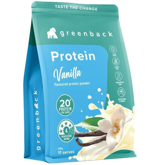 Greenback Protein Powder Vanilla 330g 1Unit