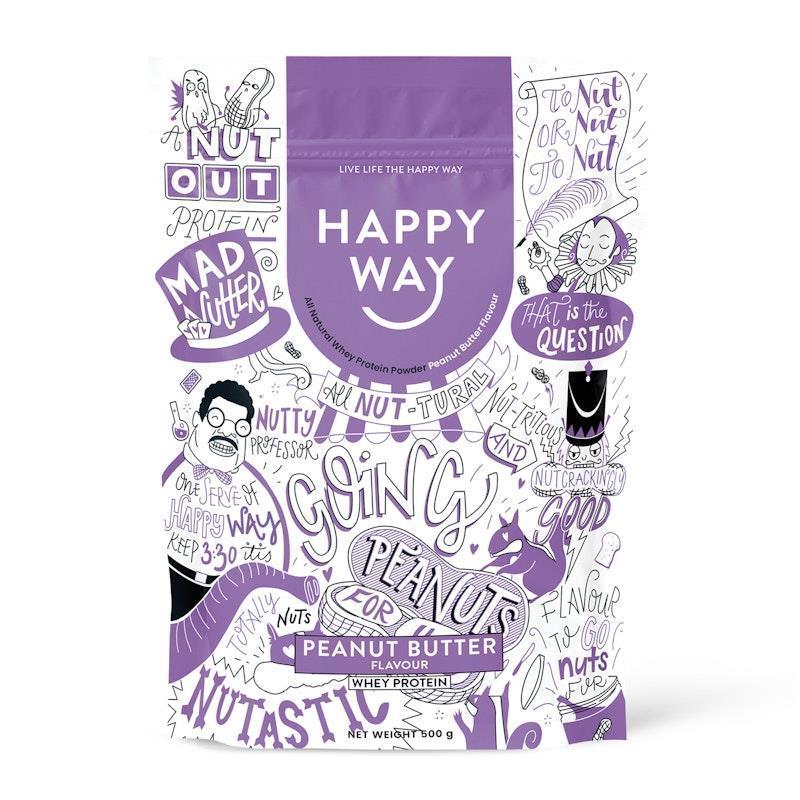 Happy Way Peanut Butter Whey Protein Powder 500g