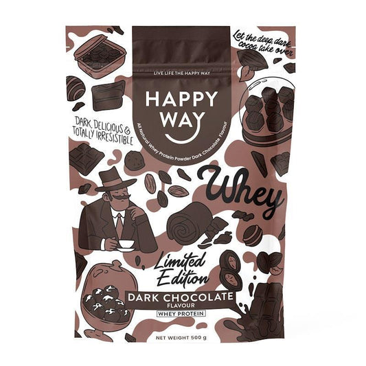 Happy Way Dark Chocolate Whey Protein Powder 500g