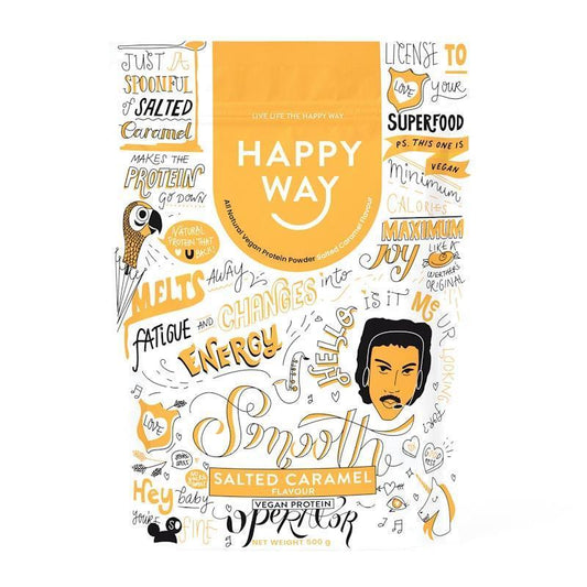 Happy Way Smooth Operator Salted Caramel Vegan Protein Powder 500g