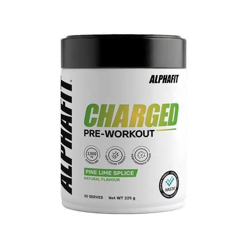 ALPHAFIT Charged Pre Workout 225g Pine Lime Splice