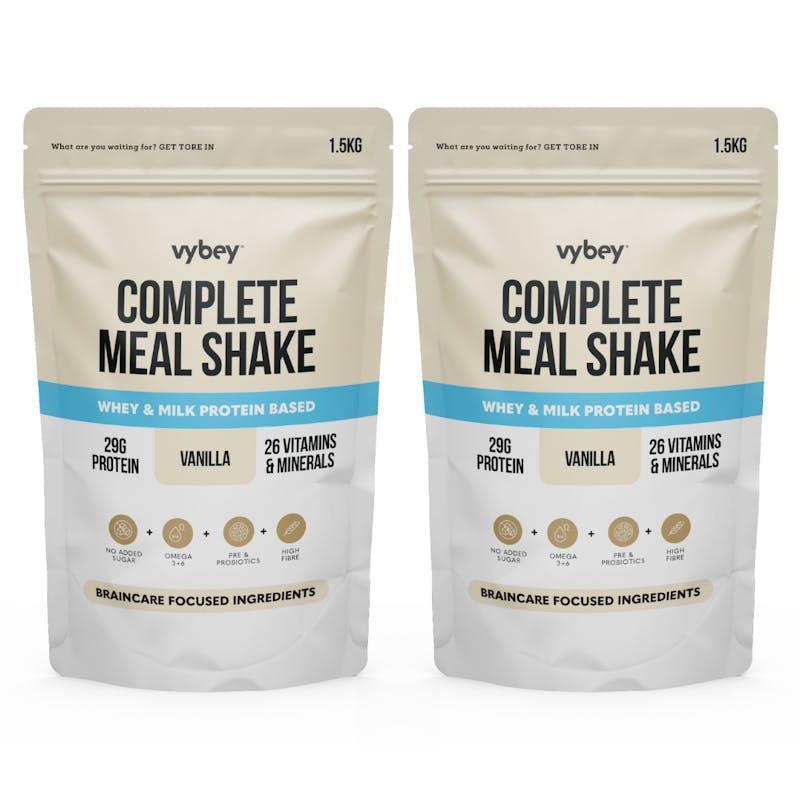 vybey Complete Meal Replacement Shake Vanilla 1.5Kg x 2