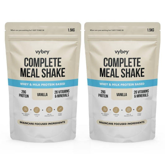vybey Complete Meal Replacement Shake Vanilla 1.5Kg x 2