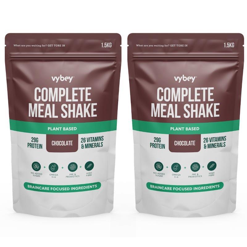 vybey Complete Meal Replacement Shake Chocolate 1.5Kg x 2