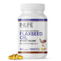 Inlife Flaxseed Oil Capsules Omega 3 6 9 Supplement|1000mg|60 Softgels.
