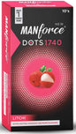 Manforce Dots 1740 Condom Flavour Litchi 10 Pack