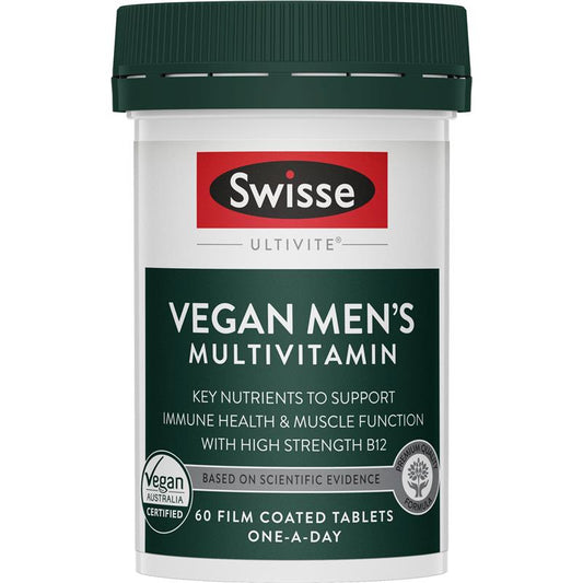 Swisse Vegan Mens Ultivite 60 Tablets